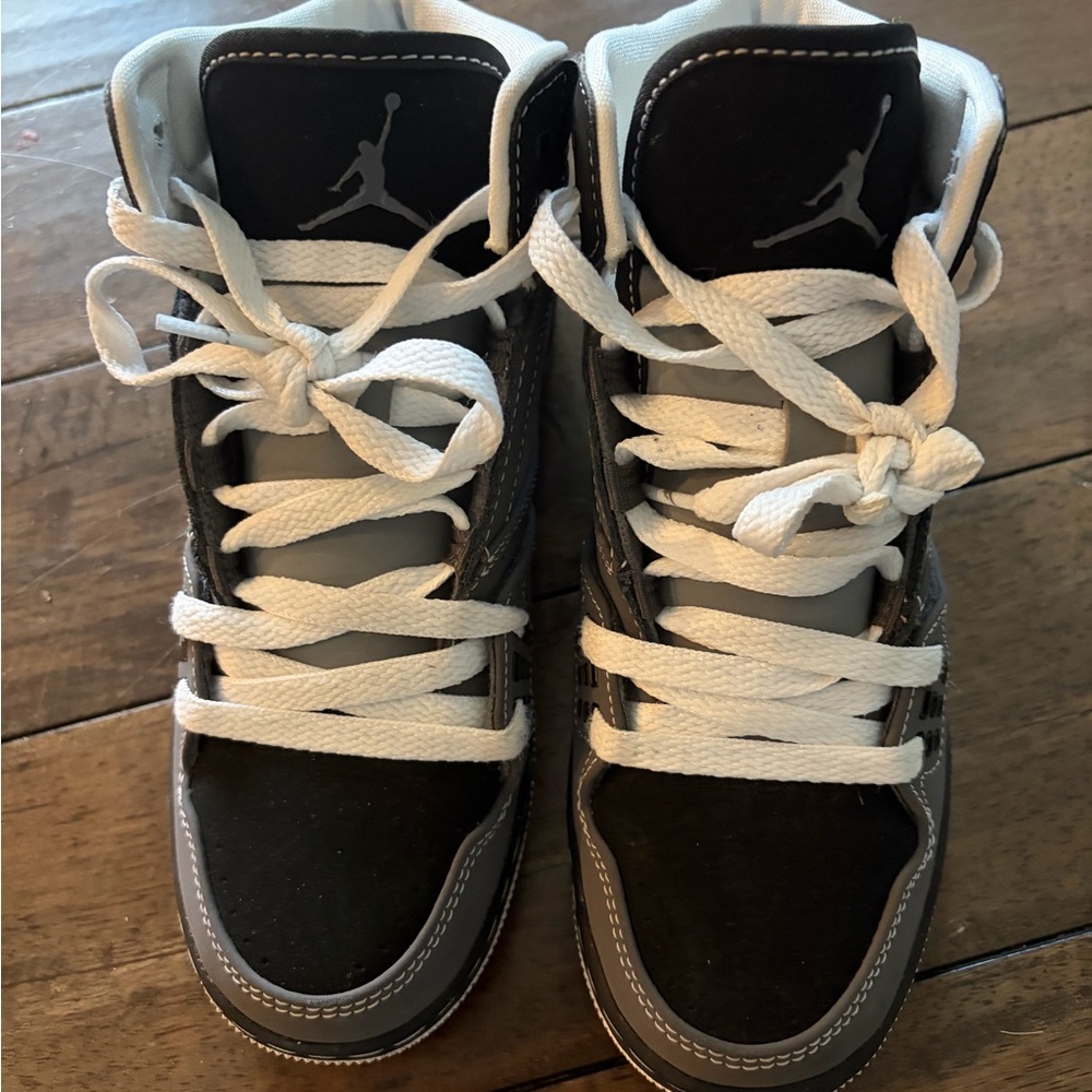 Jordan Kids High-Top Sneakers in Black and White